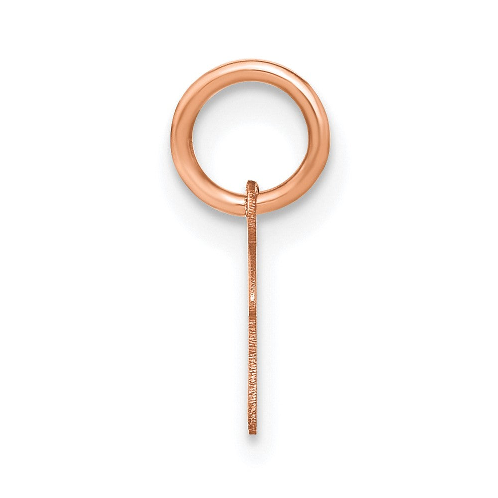 10K Rose Gold Upper case Letter F Initial Charm
