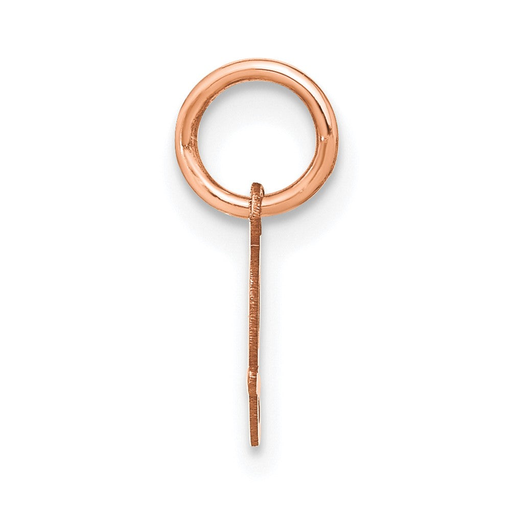 10K Rose Gold Upper case Letter J Initial Charm