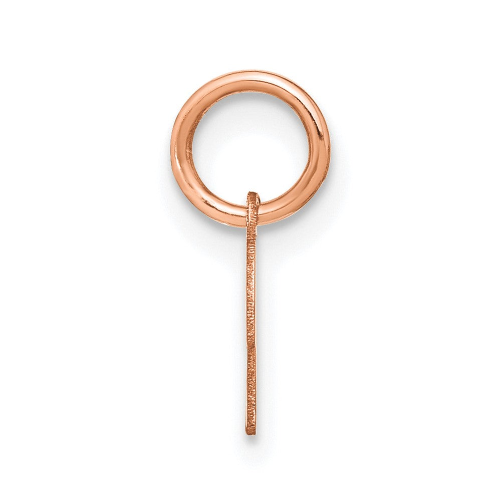10K Rose Gold Upper case Letter K Initial Charm