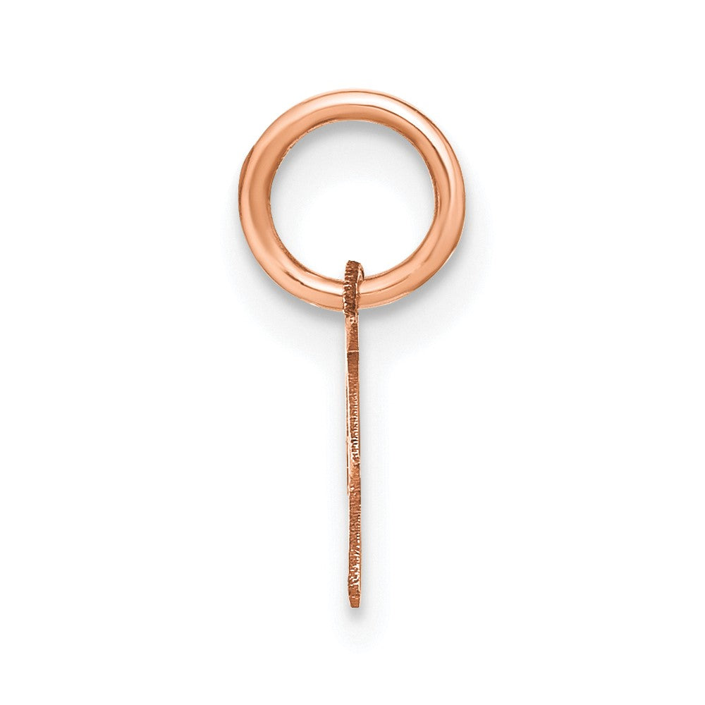 10K Rose Gold Upper case Letter P Initial Charm