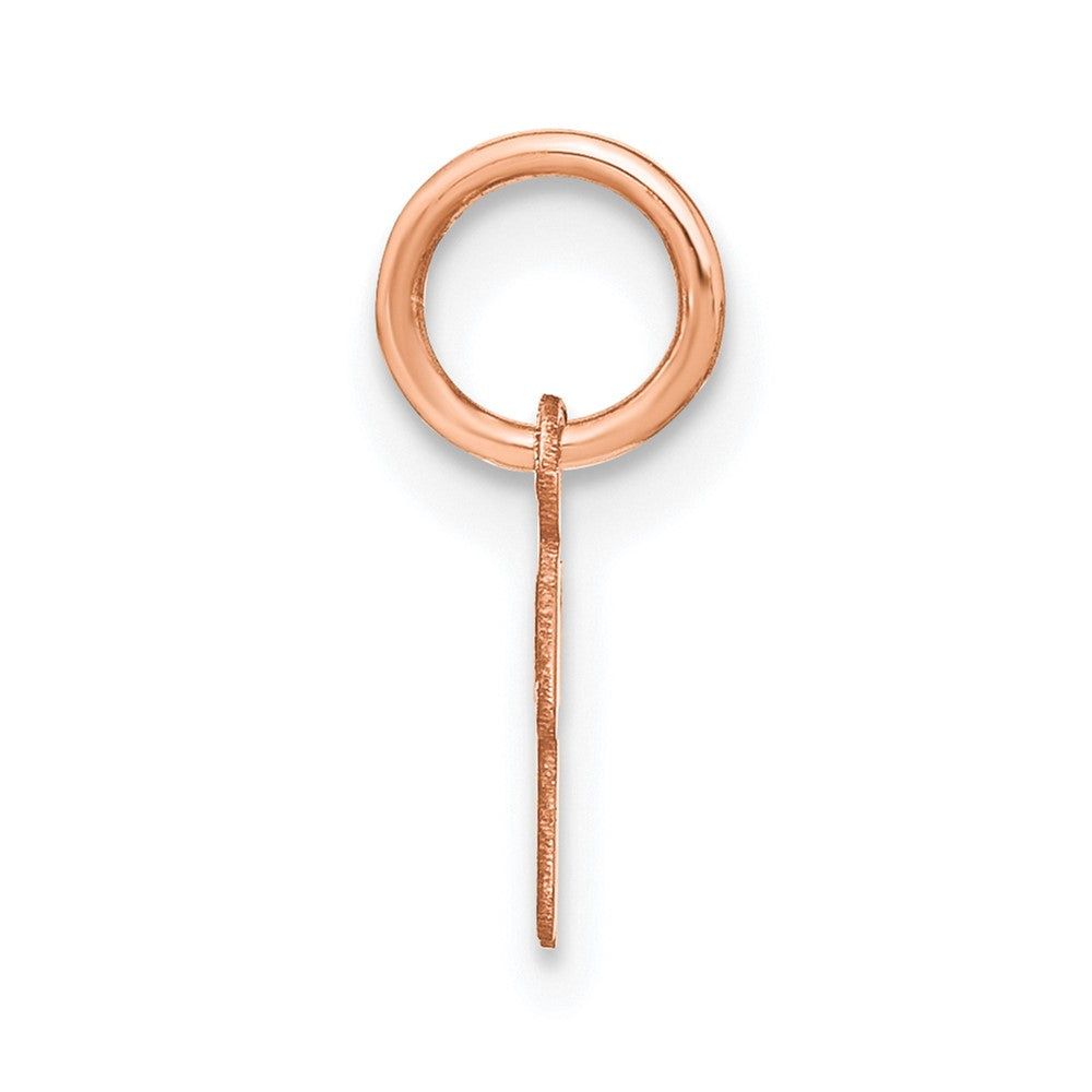 10K Rose Gold Upper case Letter R Initial Charm