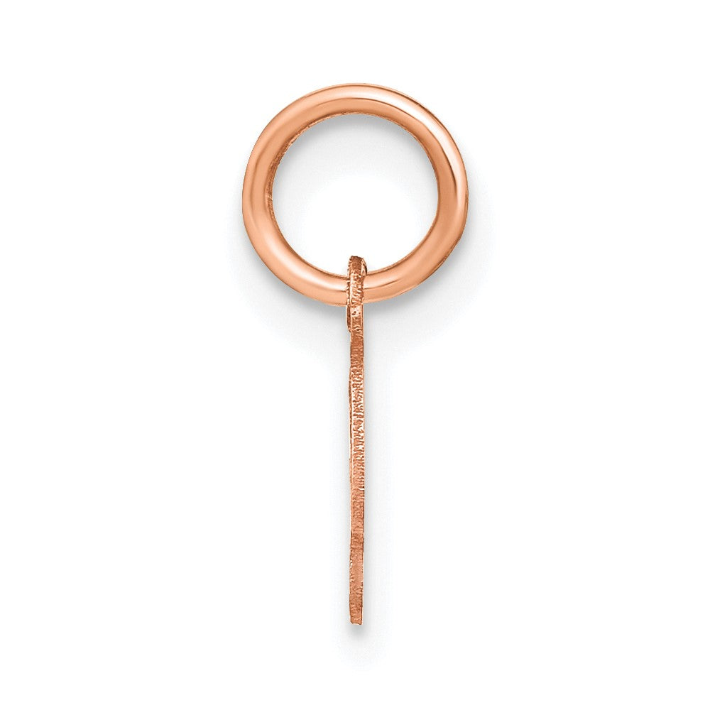 10K Rose Gold Upper case Letter S Initial Charm