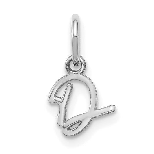 10KW Upper case Letter D Initial Charm