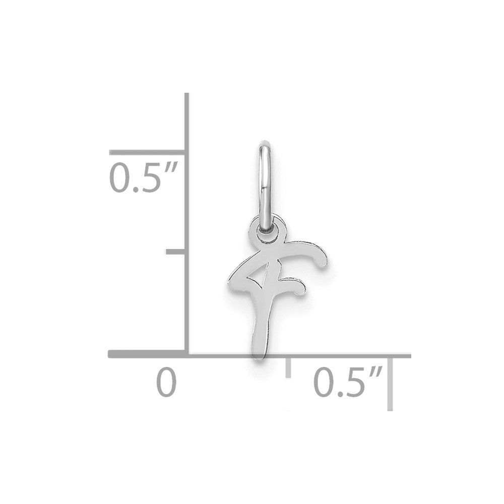 10KW Upper case Letter F Initial Charm