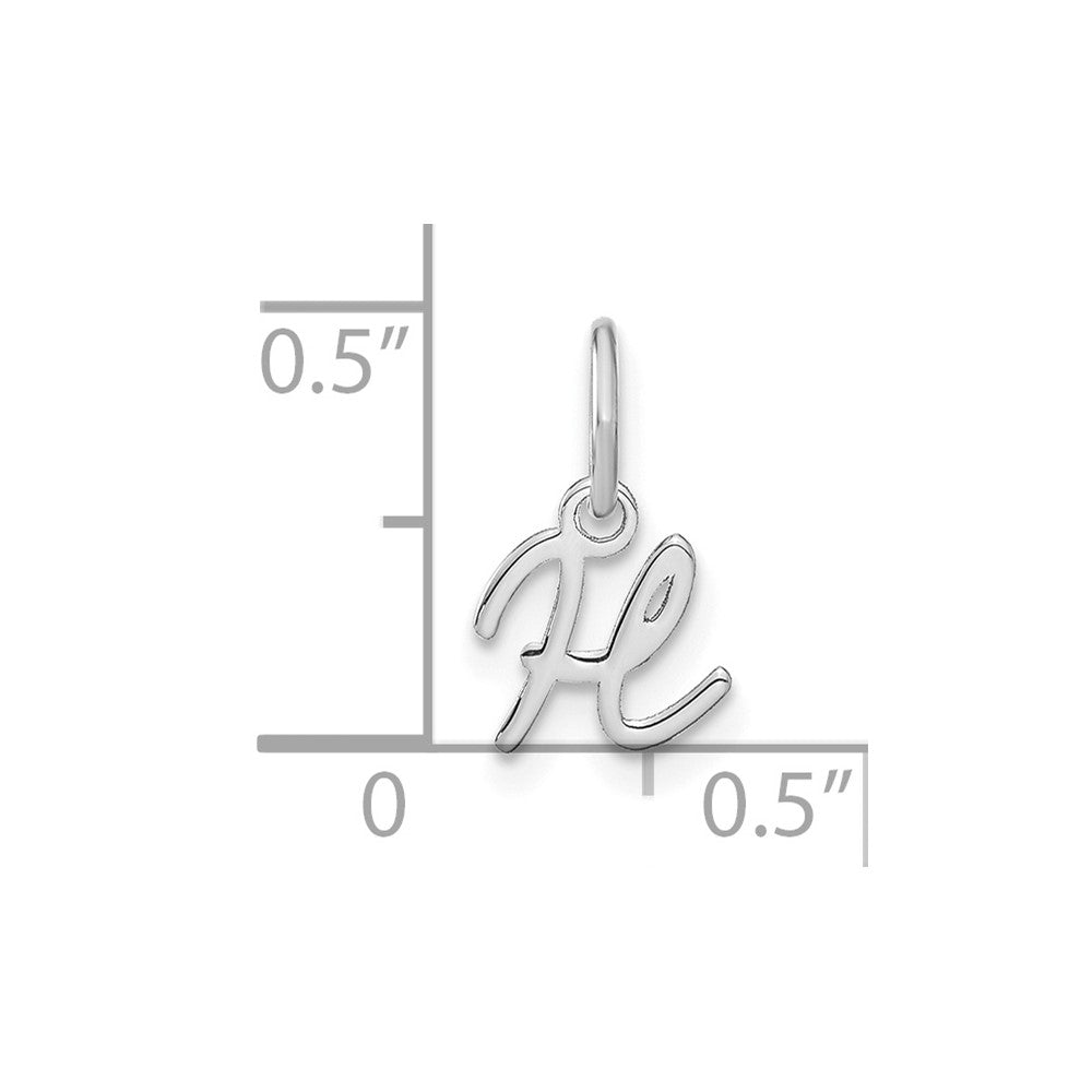 10KW Upper case Letter H Initial Charm
