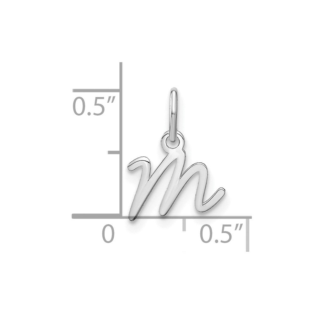 10KW Upper case Letter M Initial Charm