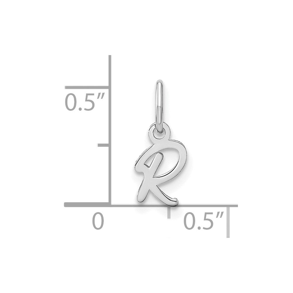 10KW Upper case Letter R Initial Charm