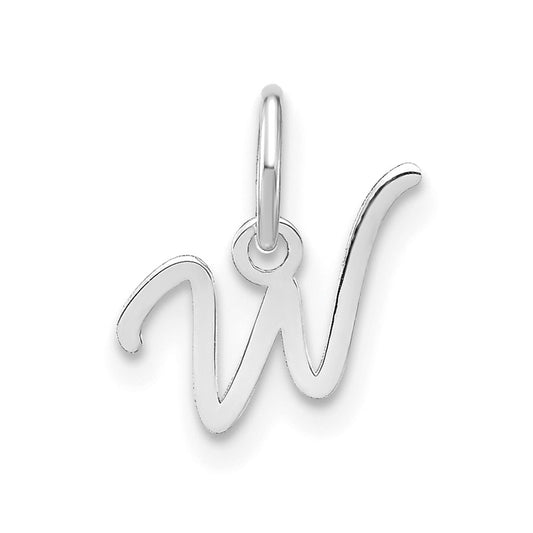 10KW Upper case Letter W Initial Charm