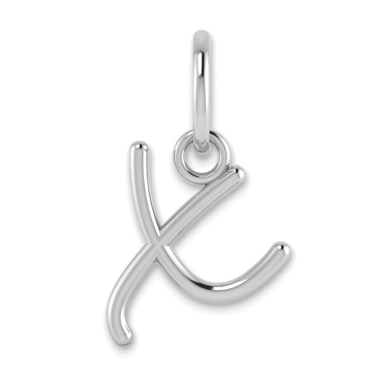 10KW Upper case Letter X Initial Charm