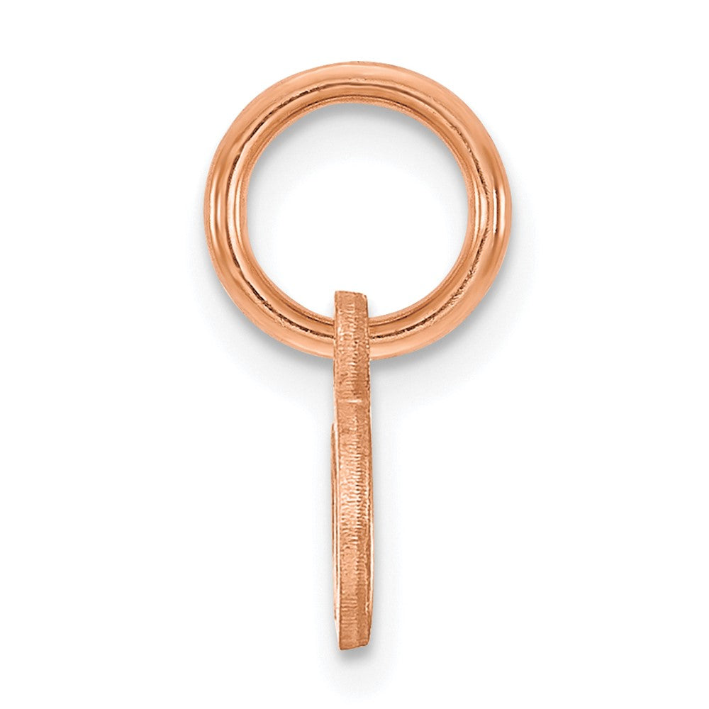 10K Rose Gold Lower case Letter A Initial Charm