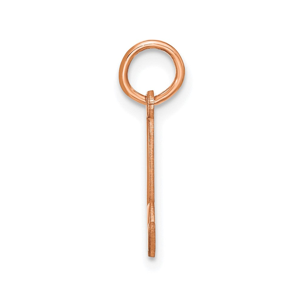 10K Rose Gold Lower case Letter B Initial Charm