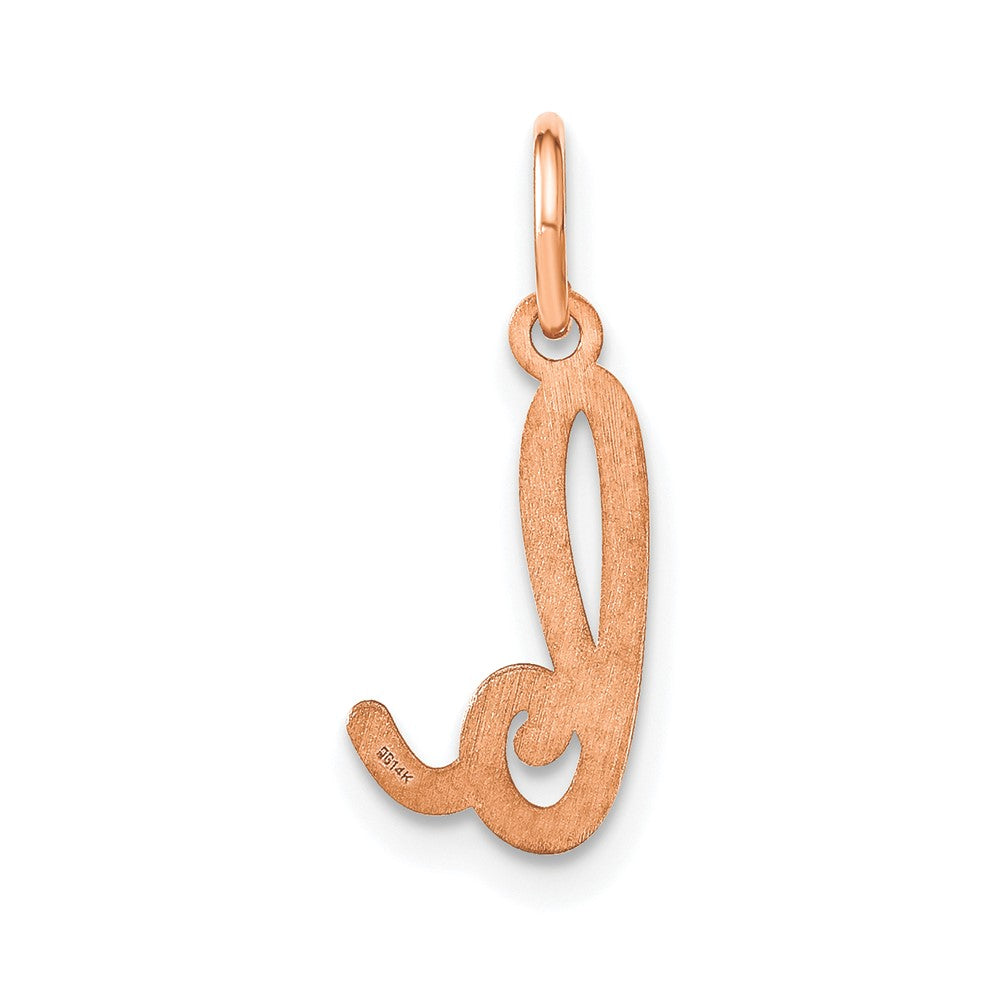 10K Rose Gold Lower case Letter B Initial Charm