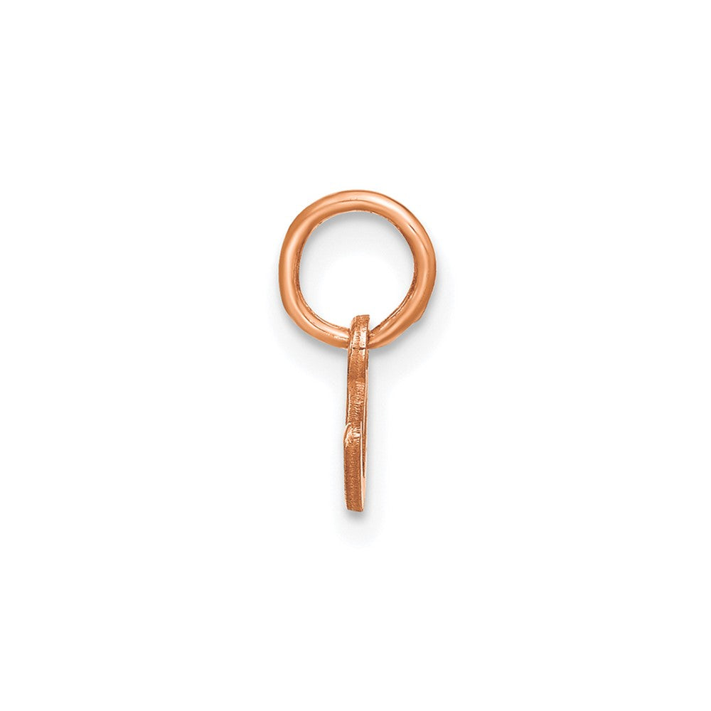 10K Rose Gold Lower case Letter C Initial Charm