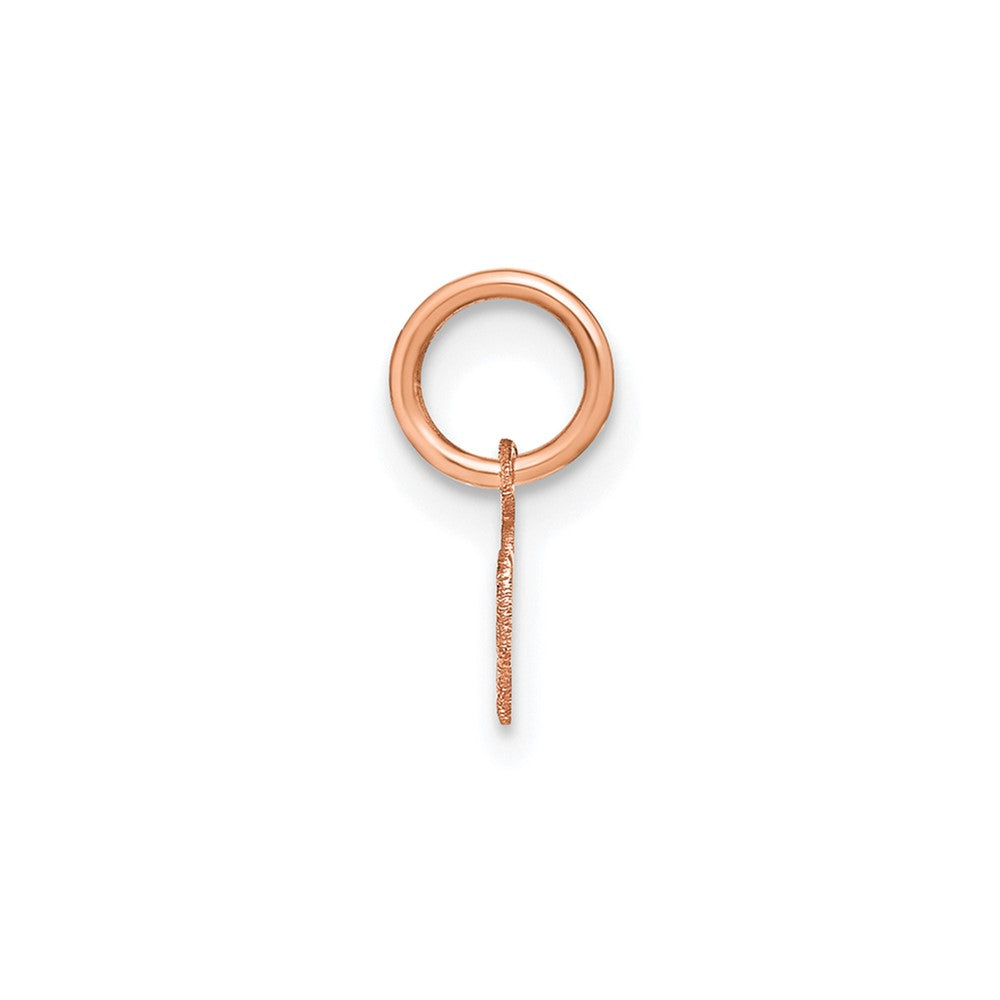 10K Rose Gold Lower case Letter M Initial Charm