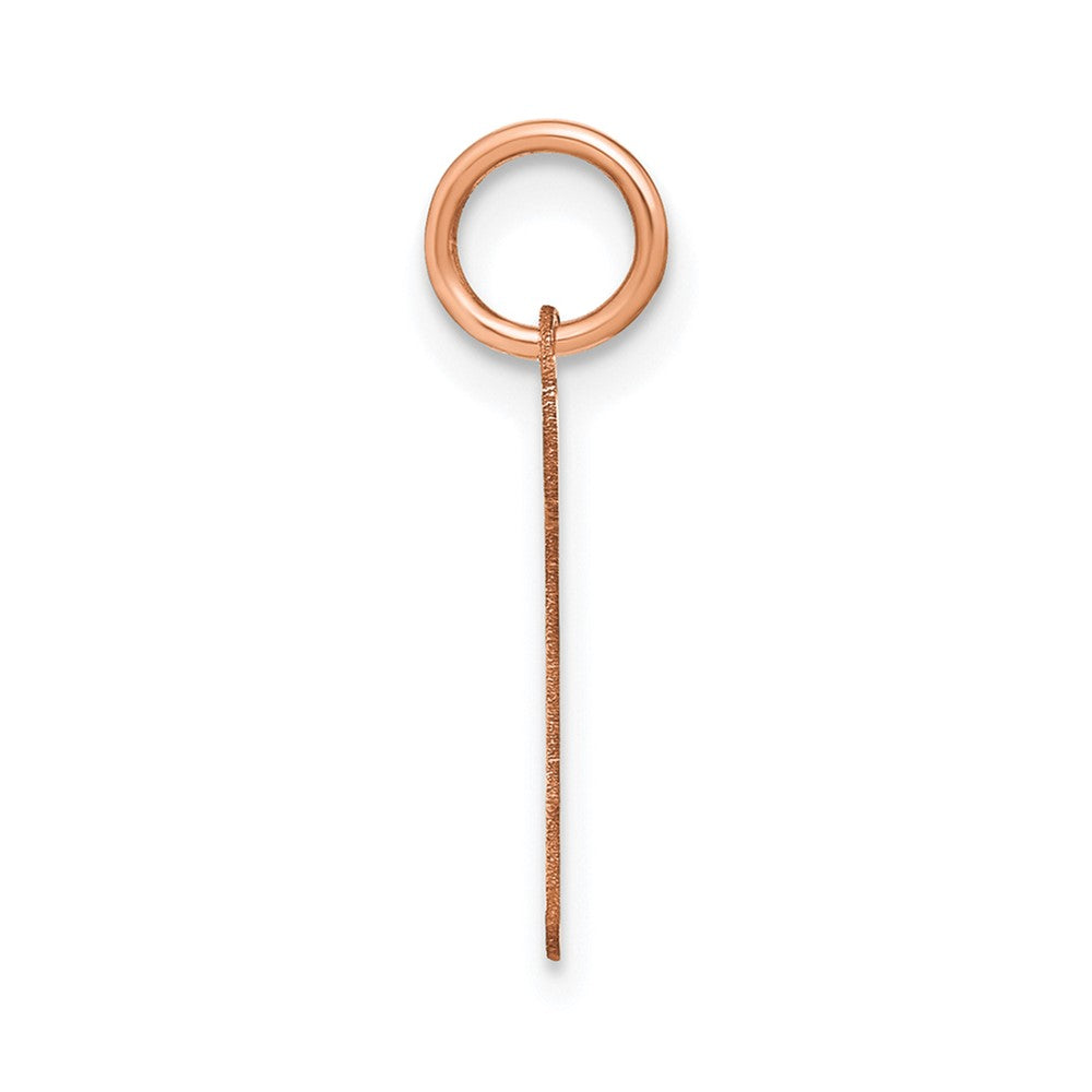 10K Rose Gold Lower case Letter P Initial Charm