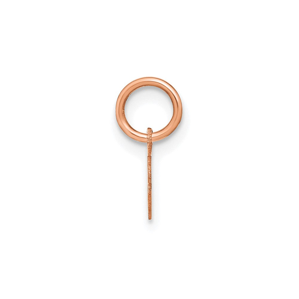 10K Rose Gold Lower case Letter S Initial Charm