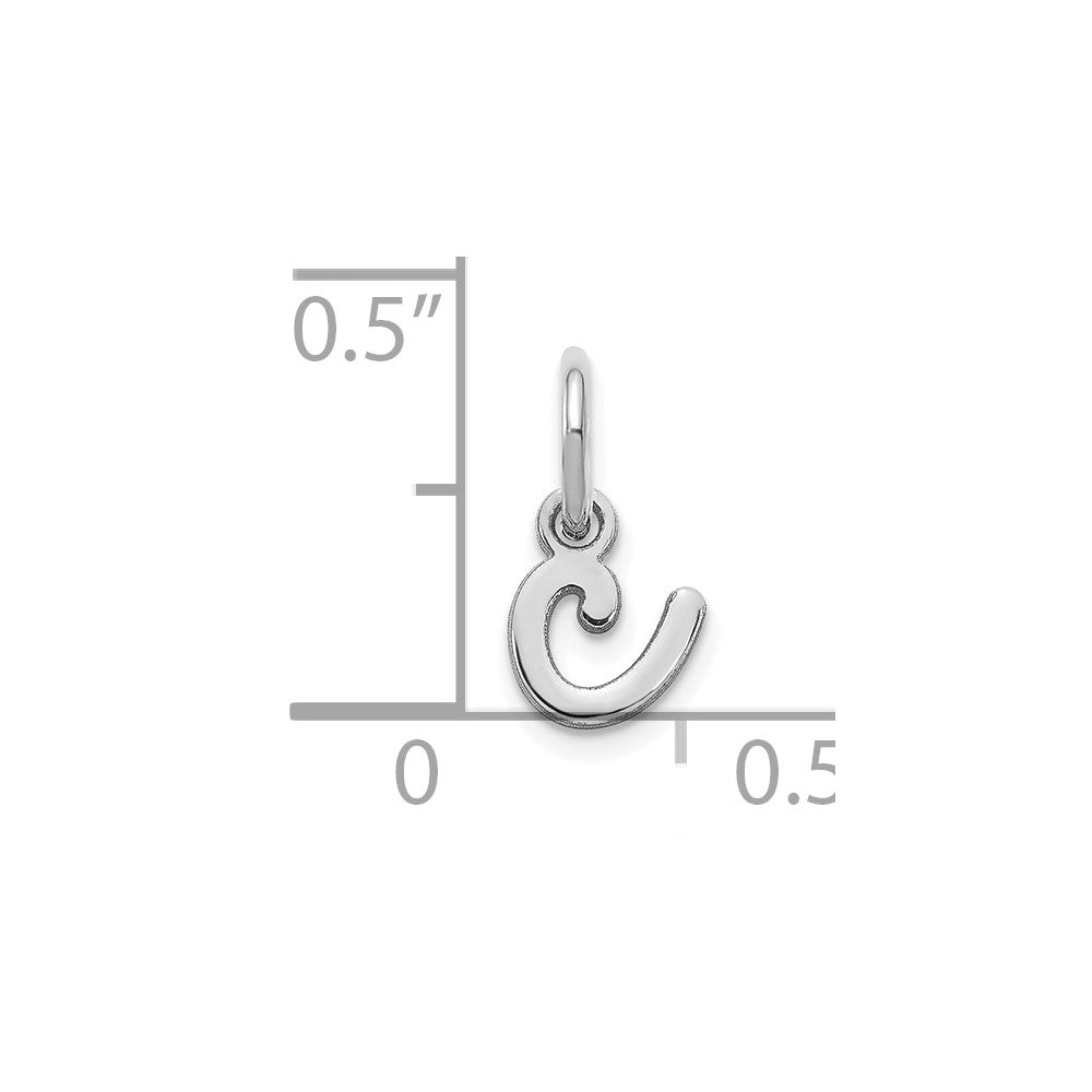 10KW Lower case Letter C Initial Charm