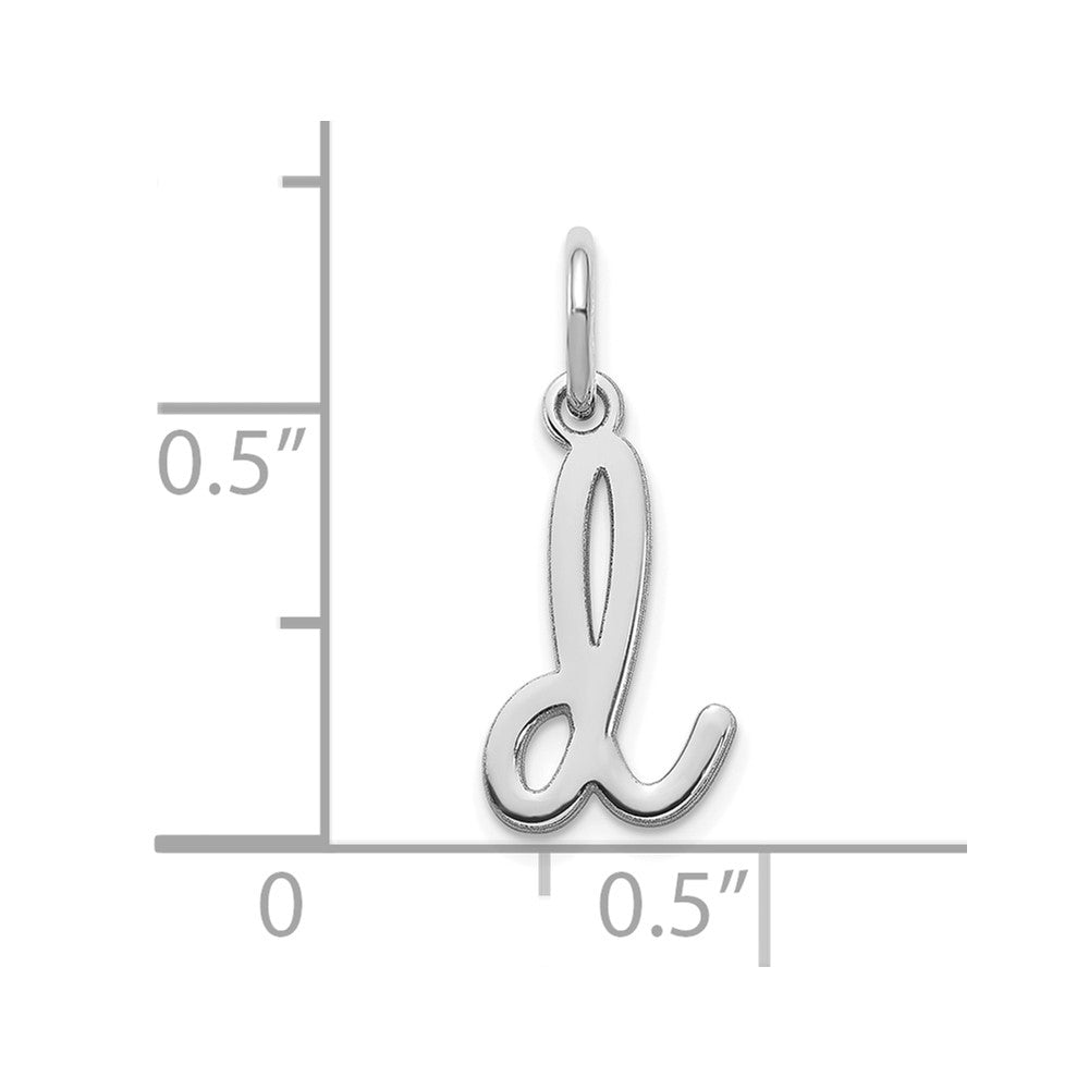 10KW Lower case Letter D Initial Charm