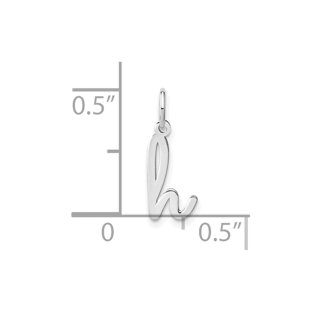 10KW Lower case Letter H Initial Charm