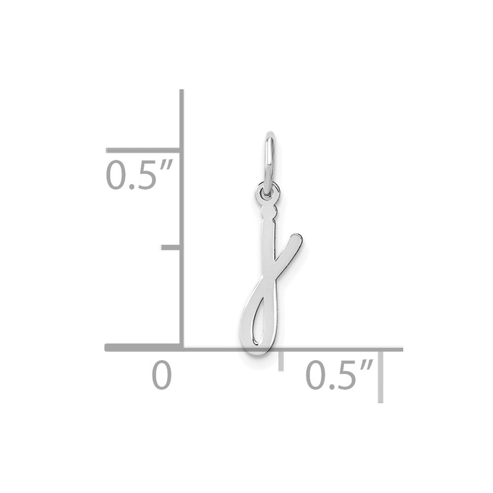 10KW Lower case Letter J Initial Charm