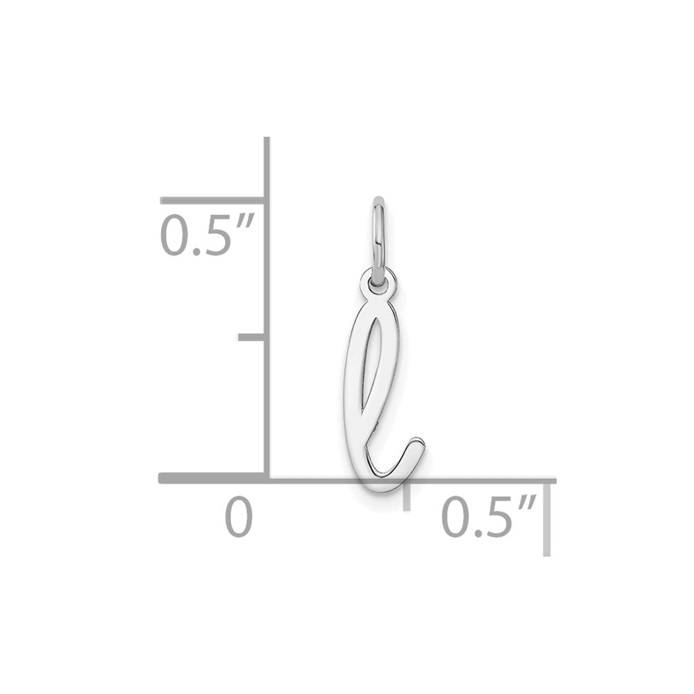 10KW Lower case Letter L Initial Charm