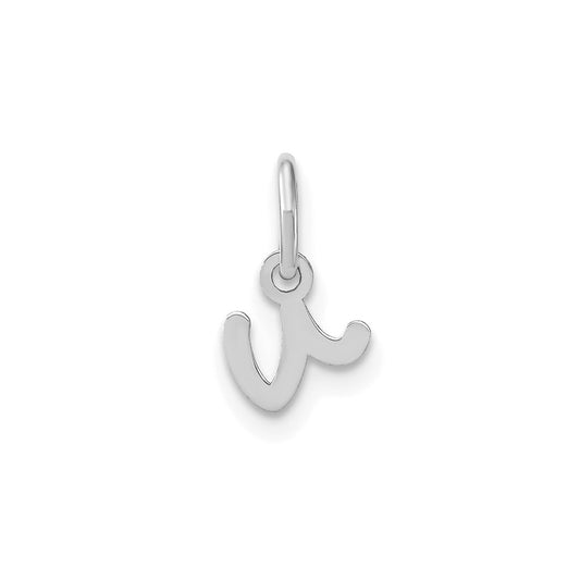 10KW Lower case Letter V Initial Charm