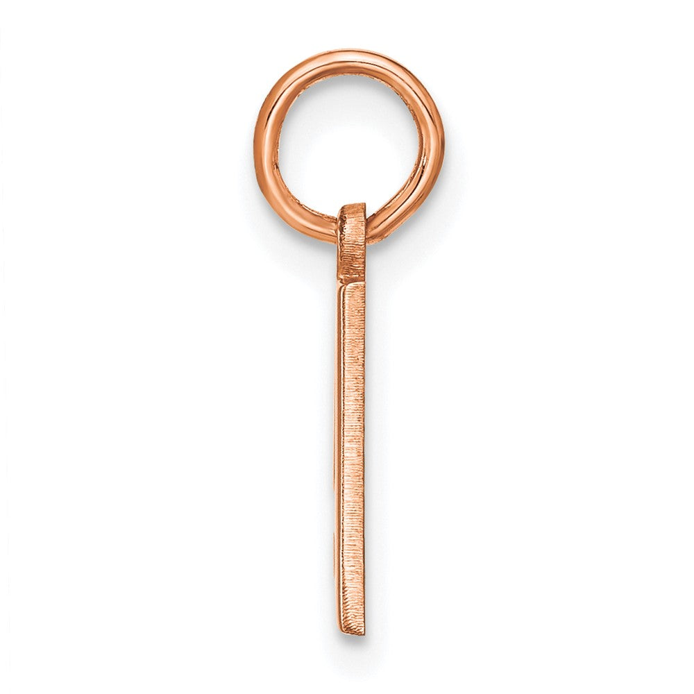 10k Rose Gold Letter A Initial Pendant