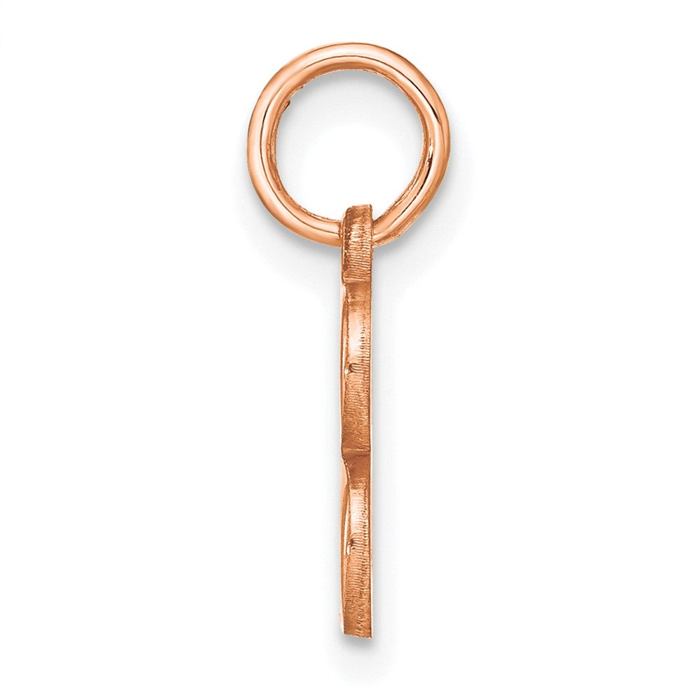 10k Rose Gold Letter B Initial Pendant