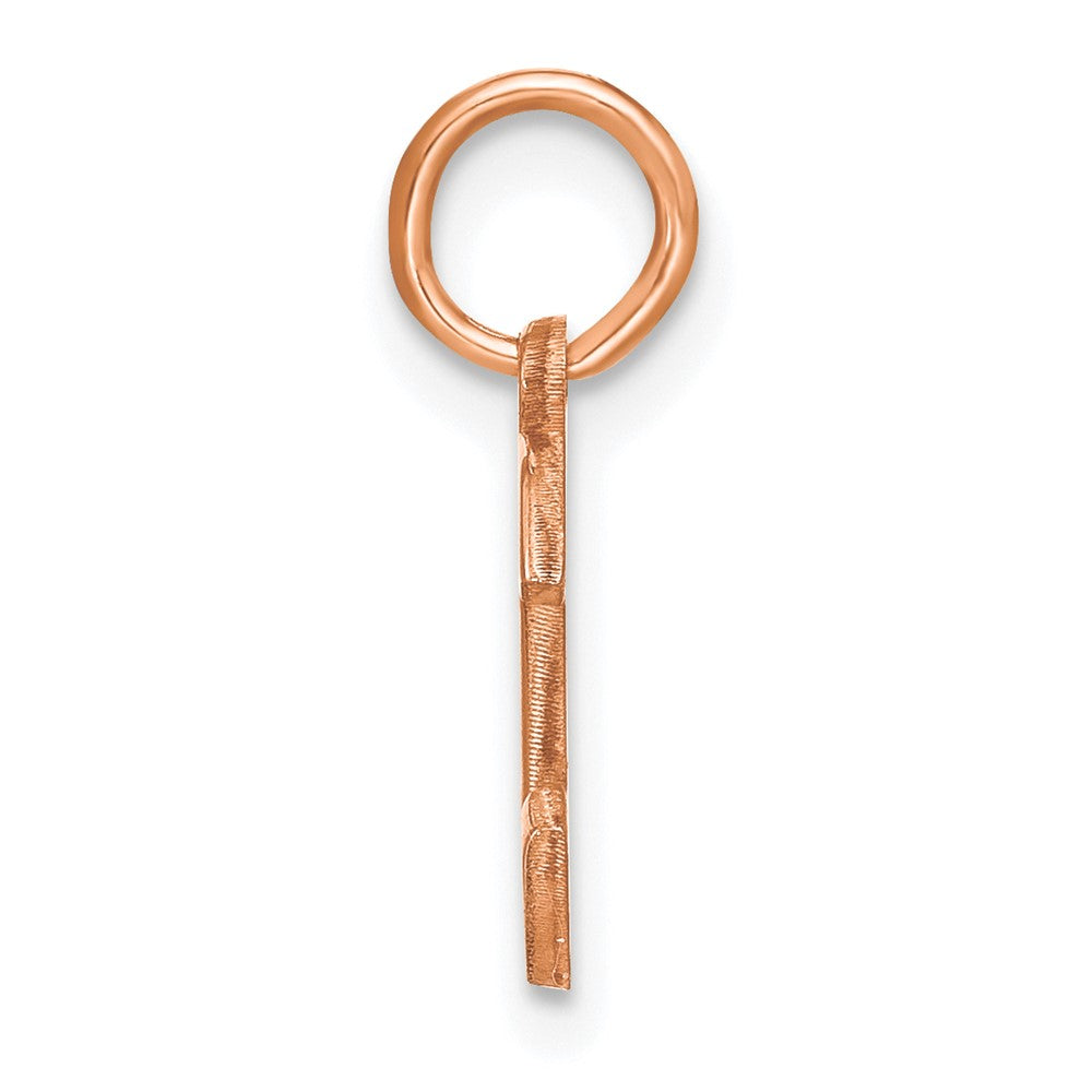 10k Rose Gold Letter C Initial Pendant