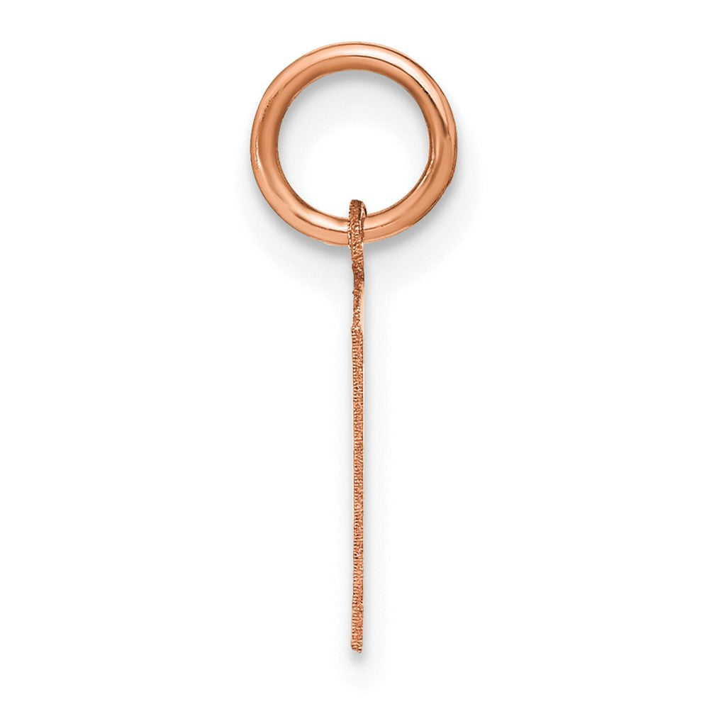 10k Rose Gold Letter P Initial Pendant