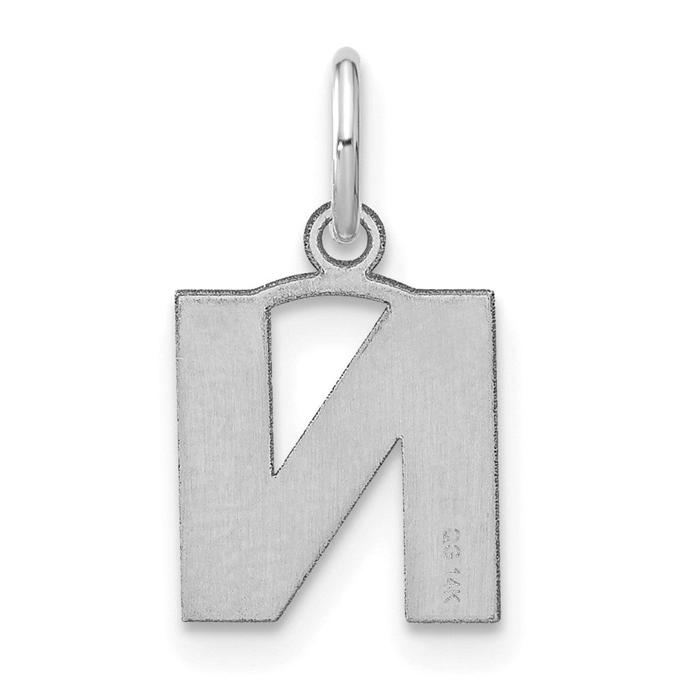10kw Letter N Initial Pendant