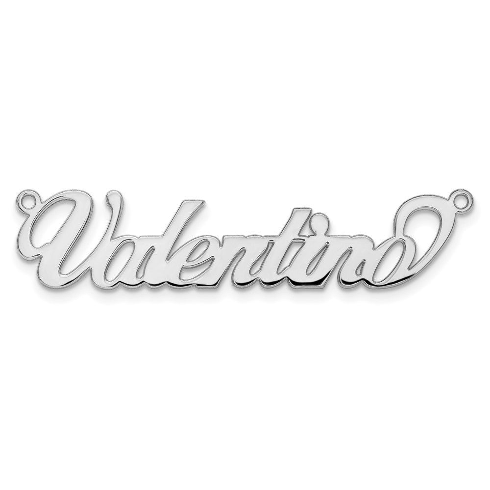 Sterling Silver/Gold-plated Name Plate