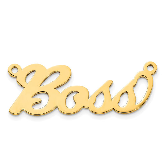 10k Rose Gold Name Plate