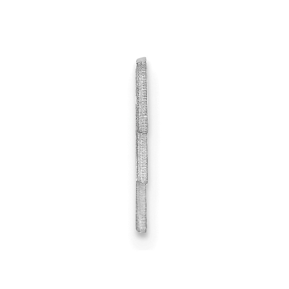 14k White Gold Small cut-out Monogram Tie Tac