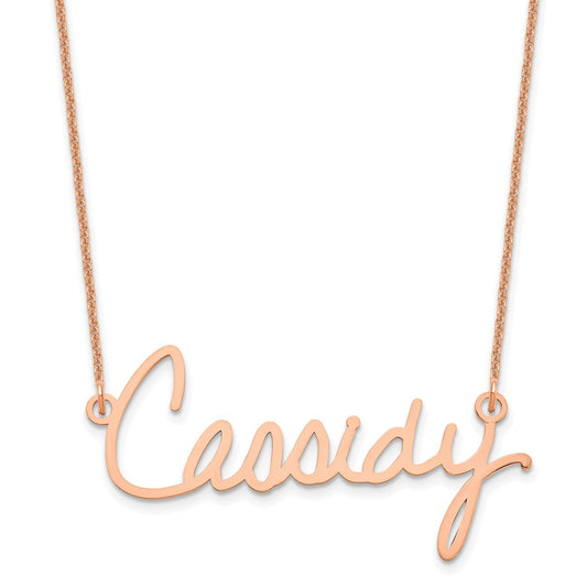 14k Rose Gold Signature Necklace