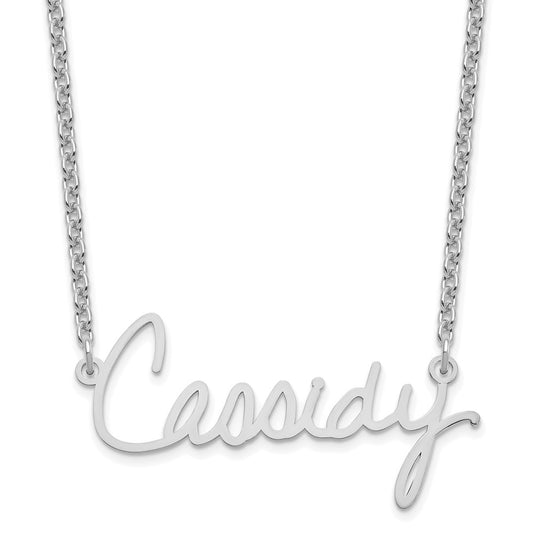 14k White Gold Signature Necklace