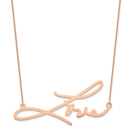 14k Rose Gold Signature Necklace