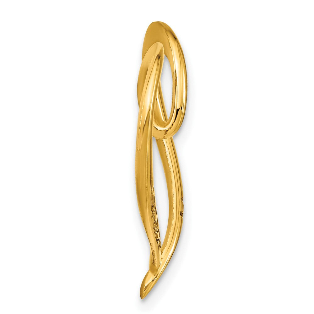 14k Yellow Gold Personalized Antiqued Heart Slide