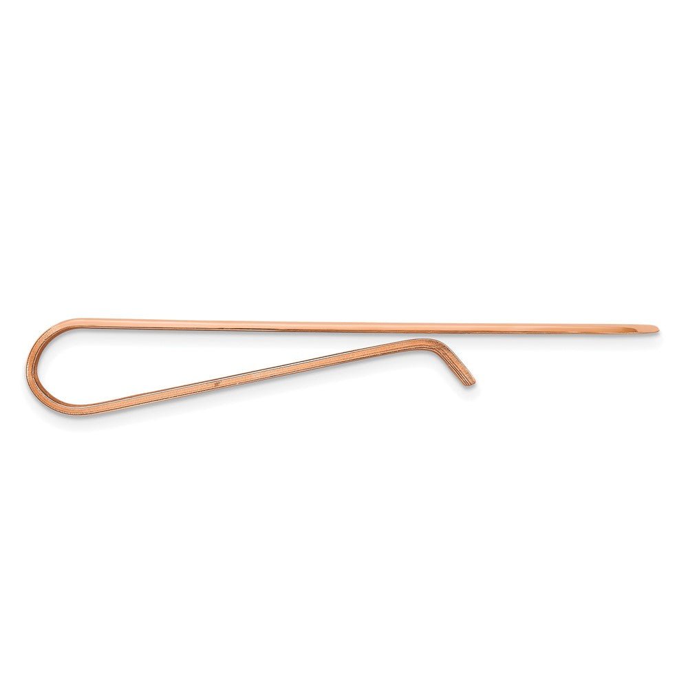 14k Rose Gold Recessed Letter Monogram Money Clip