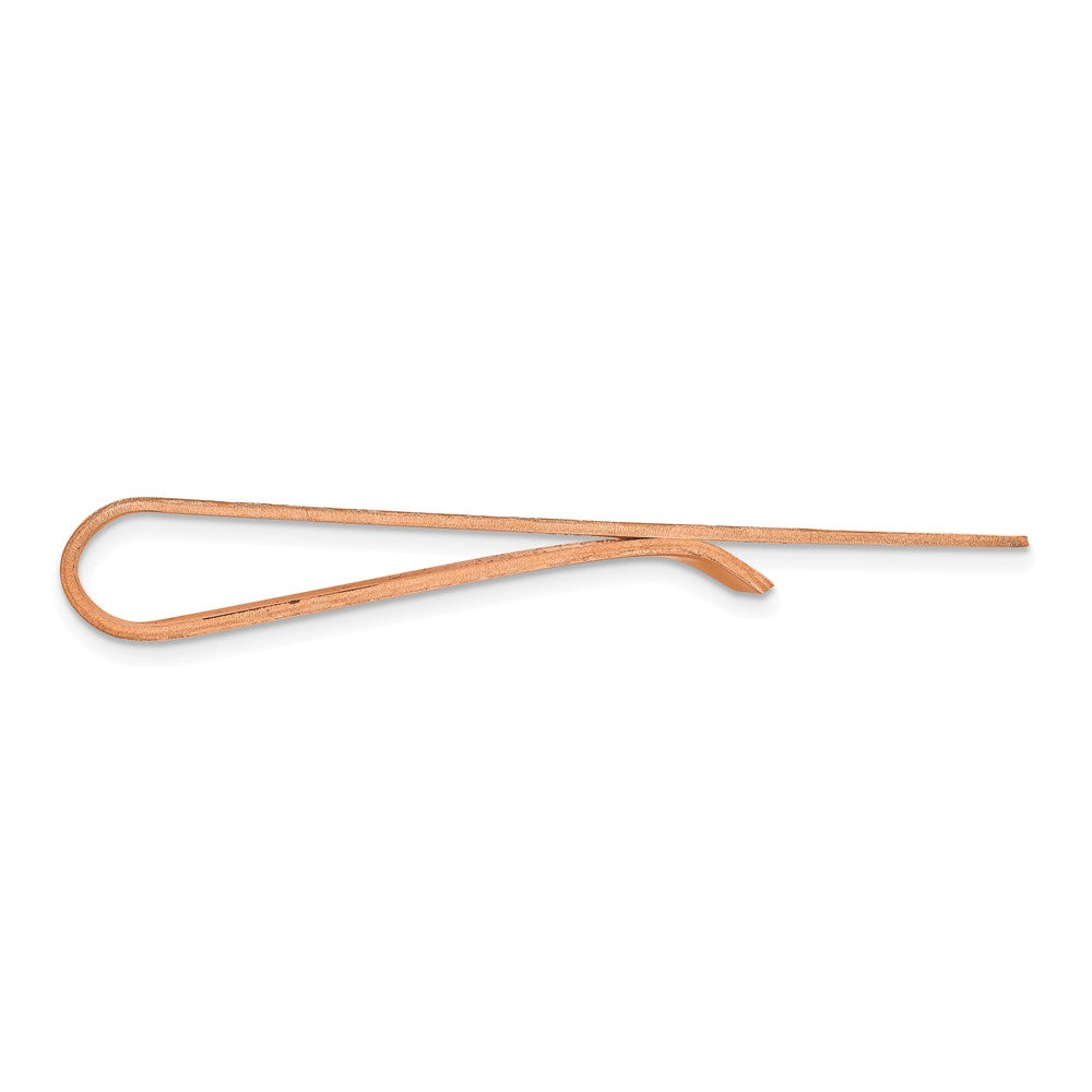 14k Rose Gold Raised Letter Monogram Money Clip