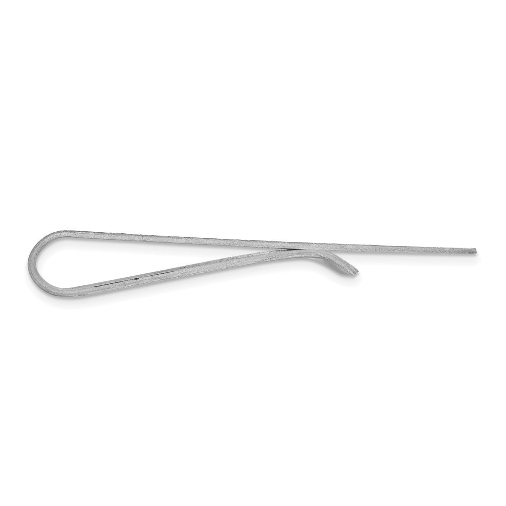 14k White Gold Raised Letter Monogram Money Clip