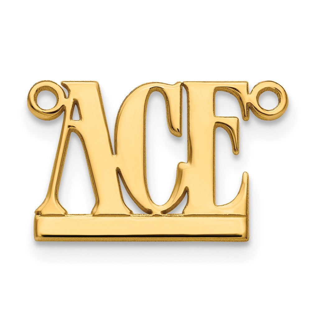 Sterling Silver/Gold-plated Underlined Name Plate