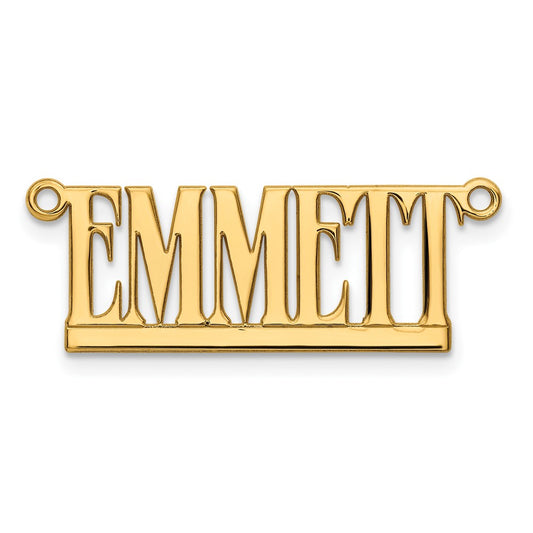 10k Yellow Gold Underlined Name Plate