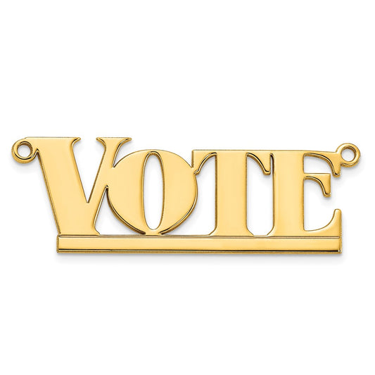 10k Yellow Gold Underlined Name Plate