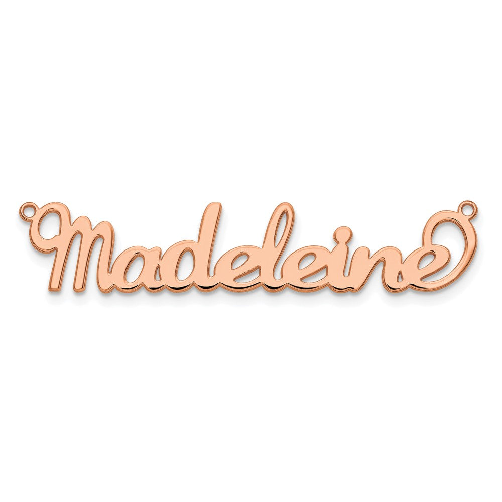 14k Rose Gold Name Plate