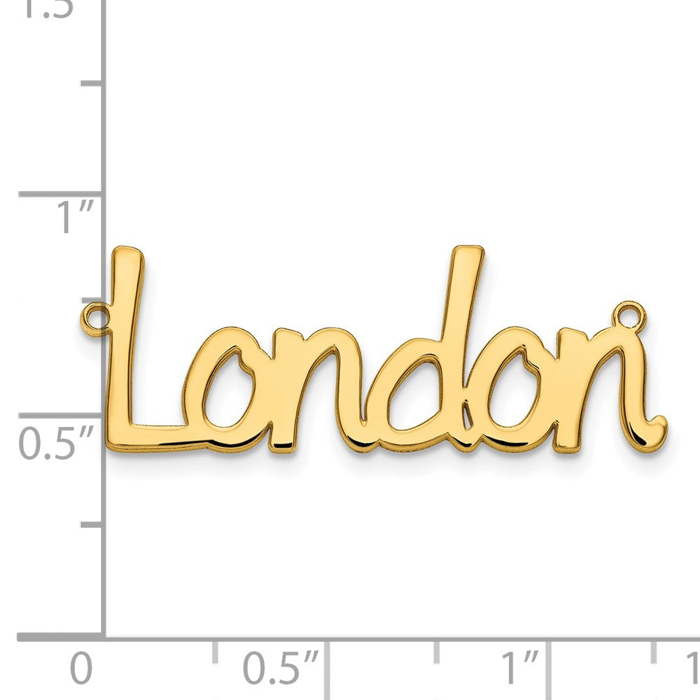 10k Yellow Gold Polished Name Plate