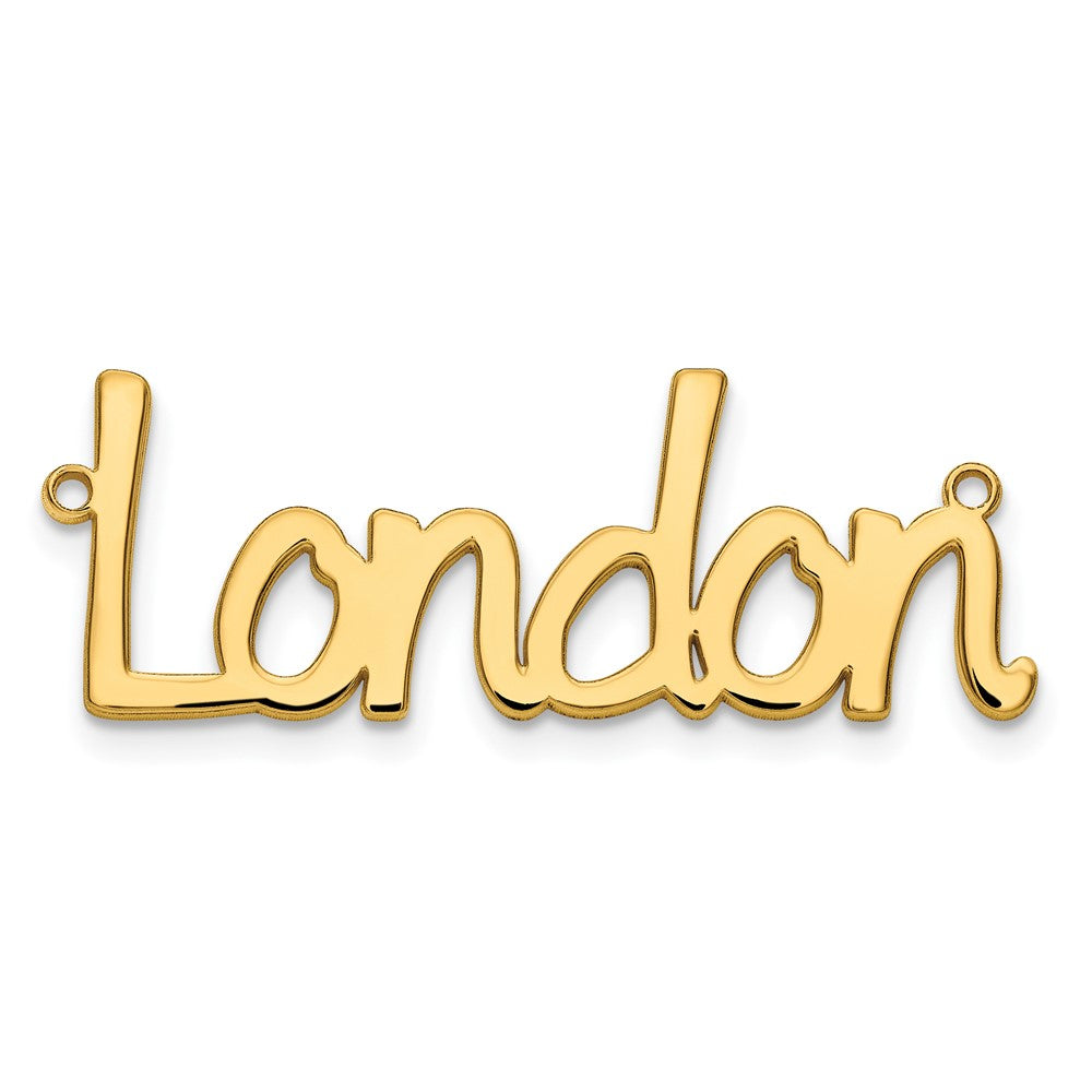 10k Yellow Gold Polished Name Plate