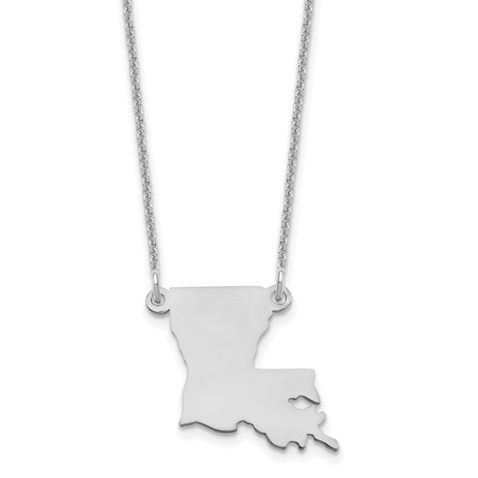 14KW Louisiana State Necklace