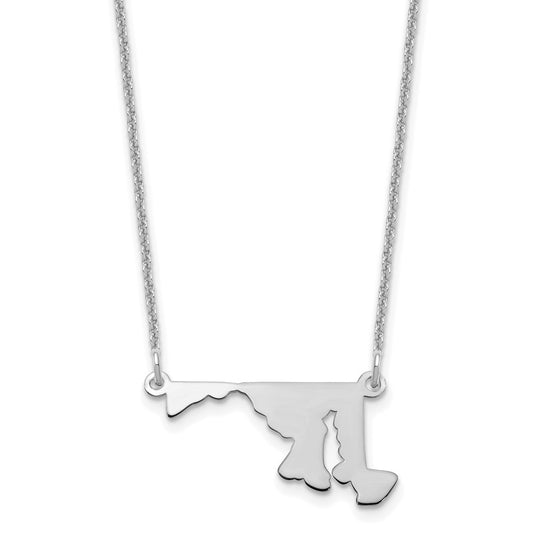 14KW Maryland State Necklace