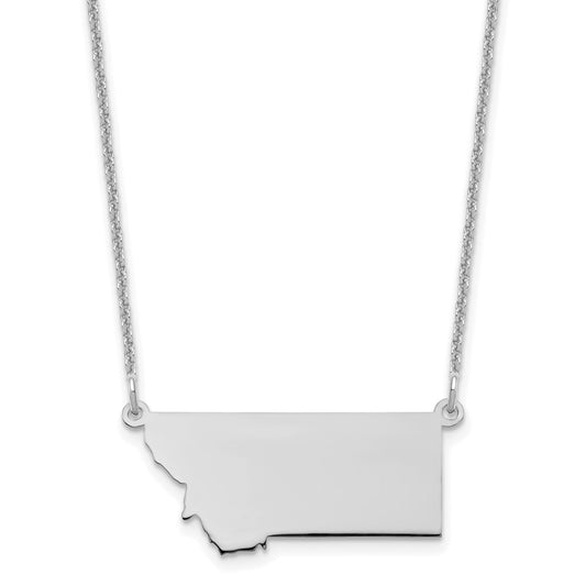 14KW Montana State Necklace